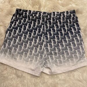 Women's Bike Shorts - Black and White
